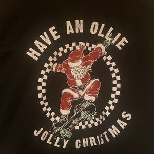Holiday Time T-Shirt Black Size Youth XXL 18 "Have an Ollie Jolly Christmas"
